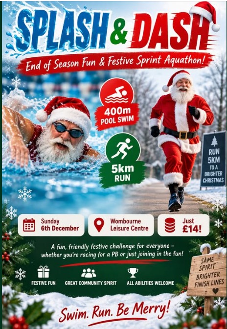 Splash & Dash: End of Season Fun & Festive Sprint Aquathon