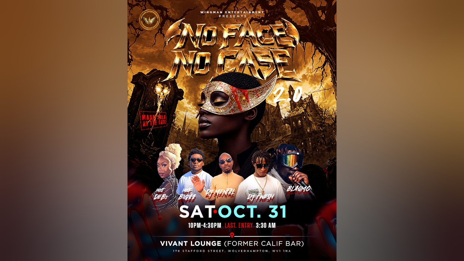 NO FACE, NO CASE 2.0 – THE HALLOWEEN AFFAIR 🎭