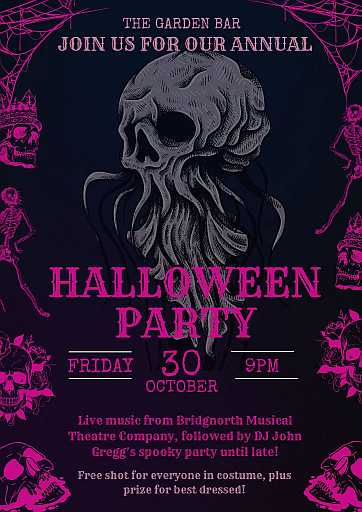 Annual Halloween Party with Bridgnorth Musical Theatre Company