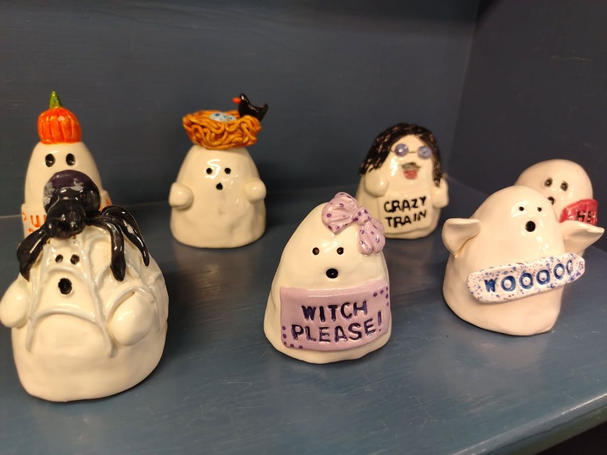 Clay Handbuilding - Boo Crew Ghost Making