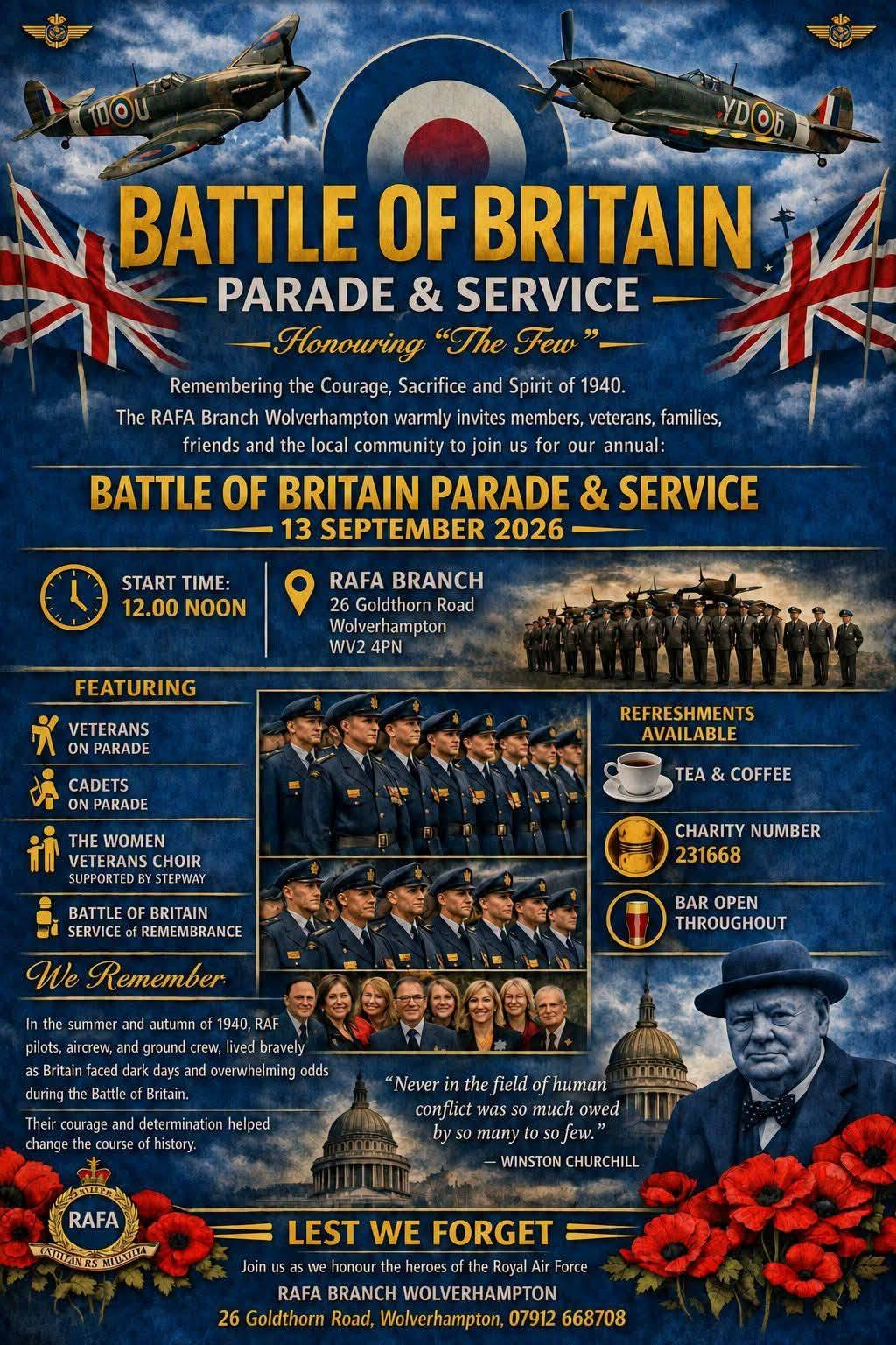 Battle of Britain Parade & Service