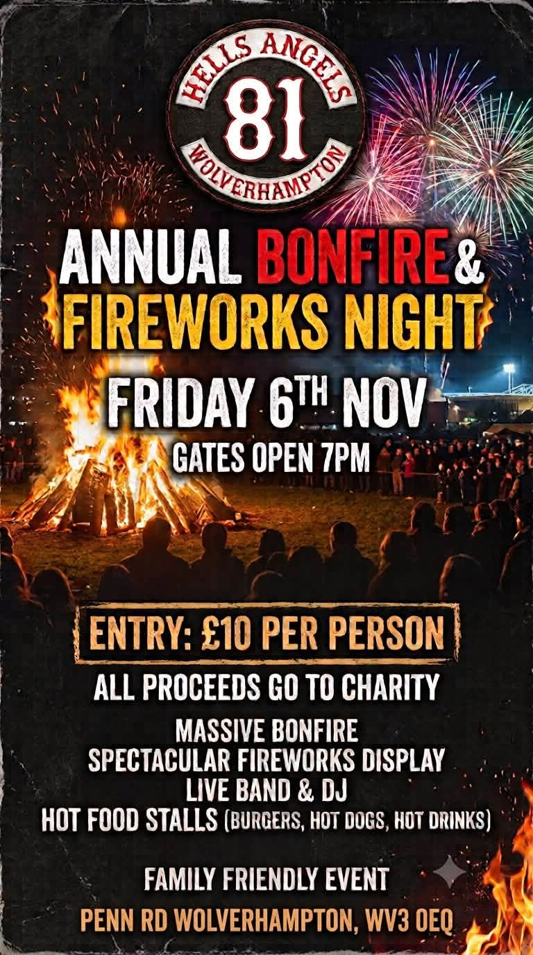 Hells Angels Bonfire & Fireworks Night