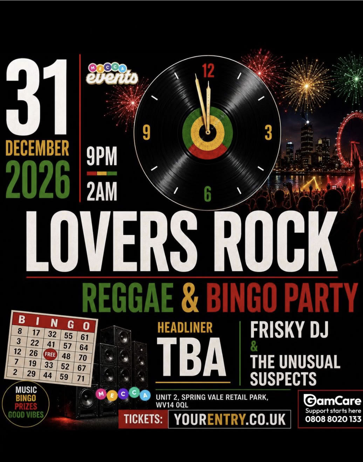Lovers Rock, Regga & Bingo Party