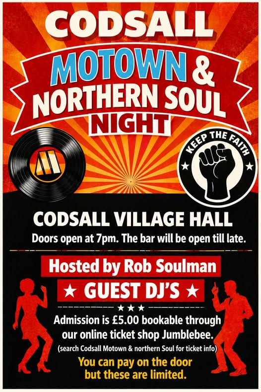 Codsall Motown & Northern Soul Night