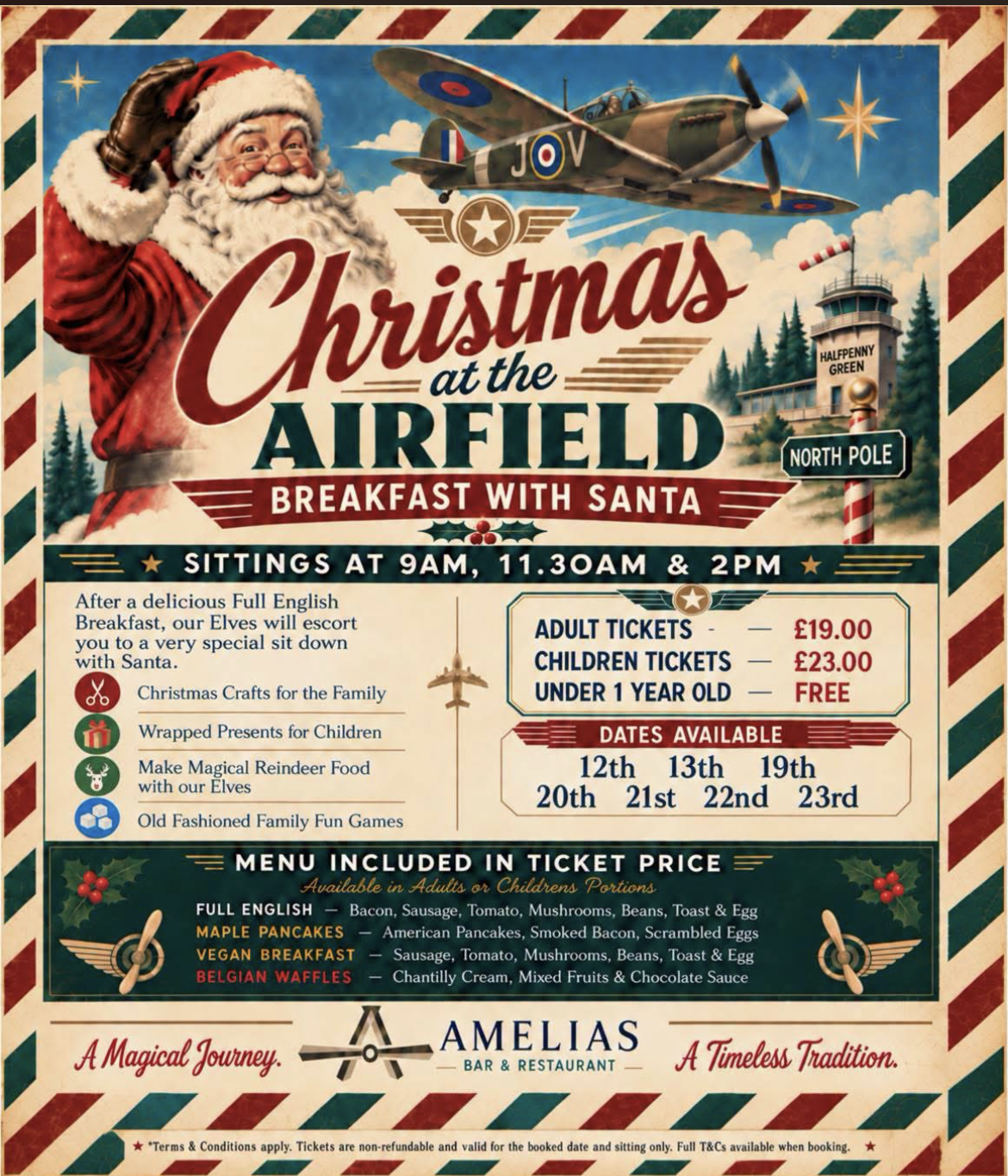 Christmas at the Airfield: Breakfast with Santa