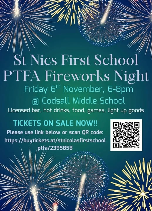 St Nics First School PTFA Fireworks Night